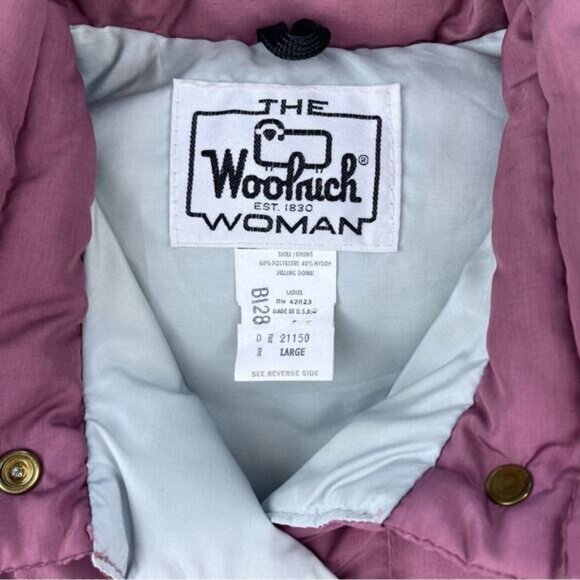 Vintage Woolrich Down Puffer Vest Size L - Picture 8 of 9